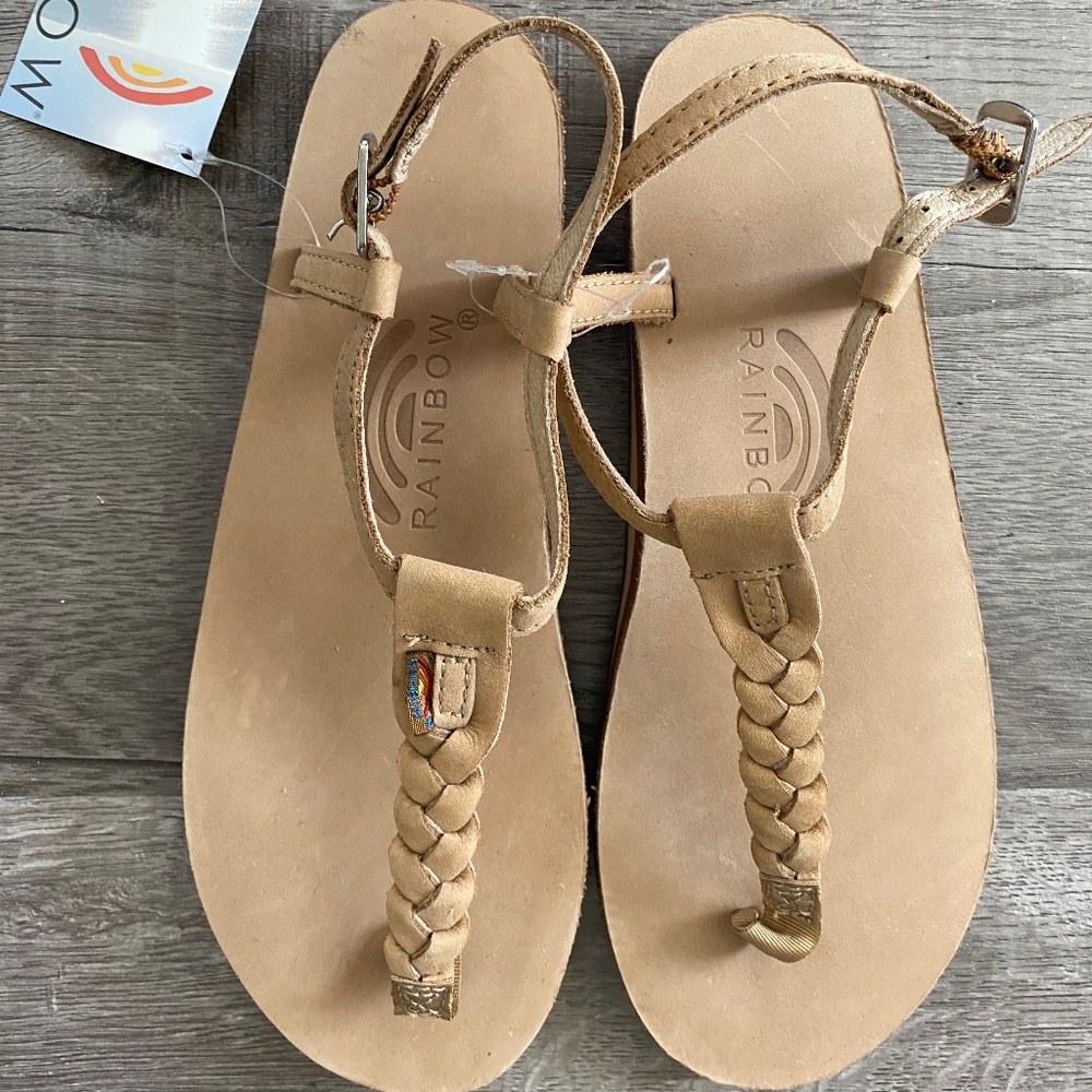 Rainbow sandals tan size 7.5